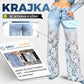 👖Módní krajkové záplatované džínové džíny