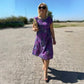 🌼Šaty s kapesním potiskem a krátkým výstřihem do V☀️