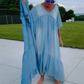 Women's Casual V-Neck Loose Maxi Dress