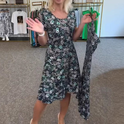 [S-4XL]🥰Dámské volnočasové šaty s květinovým vzorem