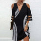 Women’s Fashion Print V-Neck Dress