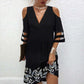 Women’s Fashion Print V-Neck Dress