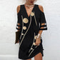 Women’s Fashion Print V-Neck Dress